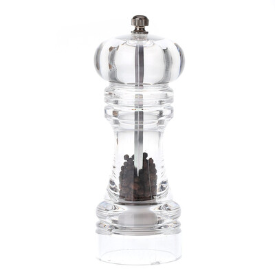 

Acrylic Manual Pepper Grinder Salt Spices Mill Shaker Transparent Kitchen Grinding Tool 140mm