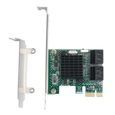

Konjac MOGE MC2684 desktop SATA30 expansion card 4-port 6G PCI-E to SATA30 riser card SSD solid state adapter card expansion card