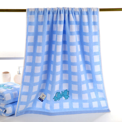 

Gold towel home textiles twist to mention satin embroidered towel 4362WH single installed blue