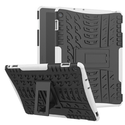 

Fecoprior Case For Huawei MediaPad M3 Lite 101 Back Cover Stand Silicon TPU PC Armor Heavy Rugged Skin Fundas