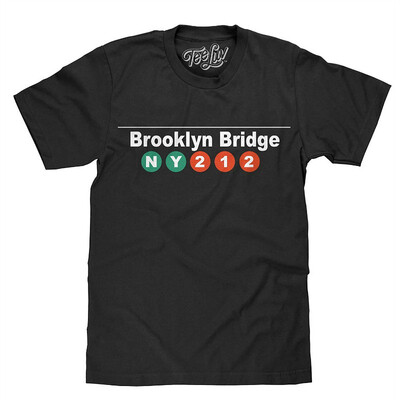 

Brooklyn Bridge T-Shirt - Brooklyn NY 212 Tee Shirt