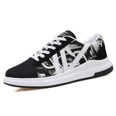 

New canvas shoes couple men&women middle school students sports shoes tide Korean shoes trend Hong Kong wind wild skate shoes