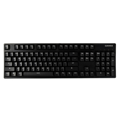 

GANSS GS104 вишневый вал без ударной игры механическая клавиатура 104 черная черная ось (цветная версия PBT)