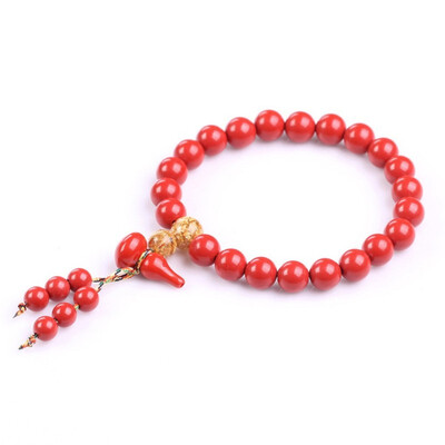 

Cinnabar bracelet cinnabar womens hand string fashion transfer of the charm of the single ring