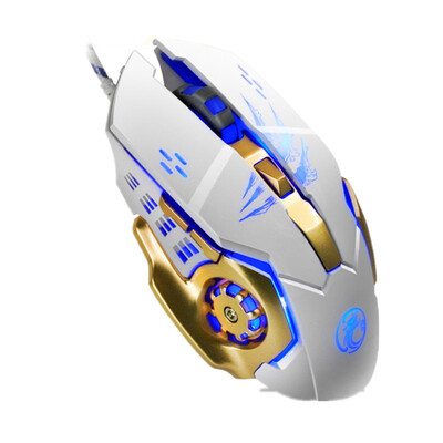

Apedra A8 Wired Gaming Mouse Macro Definition Programming Four-Color Breathing Light Electrical Weight