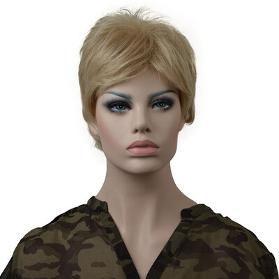 

StrongBeauty Short Brown Choppy Layers Synthetic Wig Wigs for Women Full Wigs