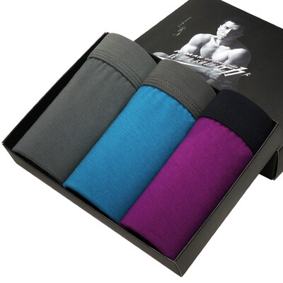 

Men&39s underwear men 3 simple solid color bamboo fiber men&39s angle underwear mixed color 8j223XXL