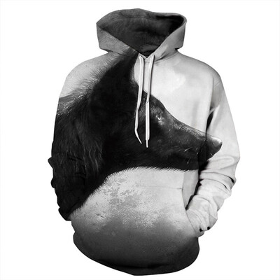 

QYDM0217Mens Hoodie 3D Printed Women Pullover Sweater