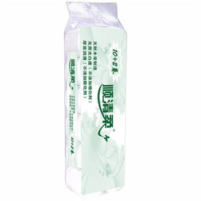 

Shunqing soft toilet paper environmental protection series 4 layer 150g coreless paper 12 volumes