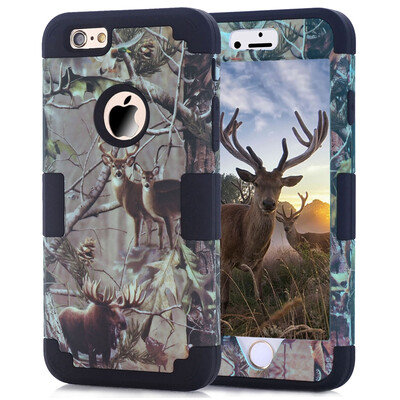 

MOONCASE Hybrid Three Layer Armor Defender Rugged Shockproof Impact Protective Case For iPhone 6 Plus / 6S Plus (5.5")