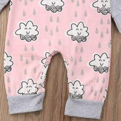 

Home Newborn Kids Baby Girls Hooded Romper Jumpsuit Bodysuit Long Sleeve Outfit