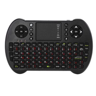 

VIBOTON - S501 24GHz Mini Wireless QWERTY Keyboard Air Mouse Touchpad Remote Control