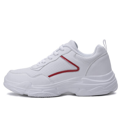 

Korean students running shoes leather waterproof casual shoes platform shoes summer breathable mesh shoes