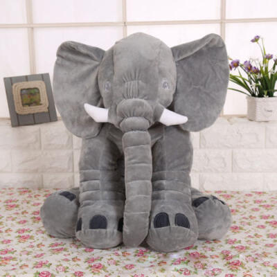 

Baby Children Gift Long Nose Elephant Doll Soft Plush Stuff Toys Lumbar Pillow