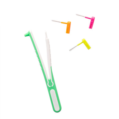 

Healthy Gums Portable Interdental Spaces Cleaning Brush Starter Set 1 Holder with 3 Brushes