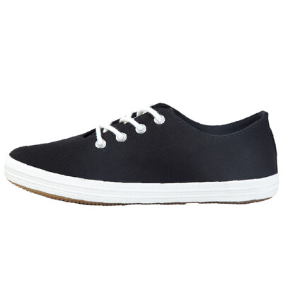 

Backrest Warrior summer new shoes pure color flat with students canvas shoes girls flat bottom small white shoes low shoes casual shoes WXY-803T black 36