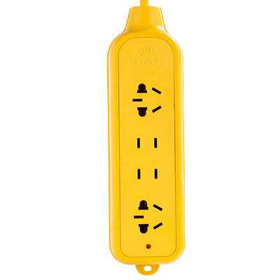 

Breeze outlet kyfen QF-B8 long-term project socket full length of 10 meters four yellow