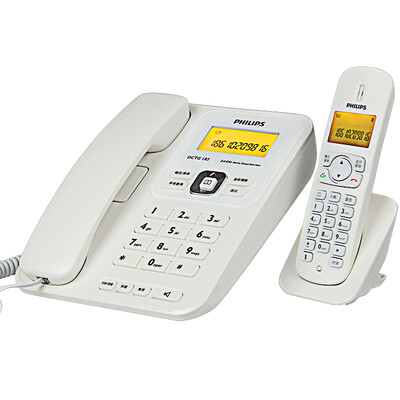 

Philips PHILIPS DCTG182 double handsfree internal call Chinese menu cordless telephone