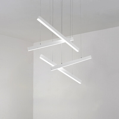 

Baycheer HL482182 White Light Iron Office chandelier LED strip light