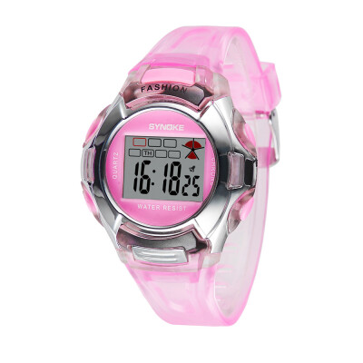 

Student Sport Watch Digital Kids Wristwatch Waterproof Night-light Alarm TS A5Z8