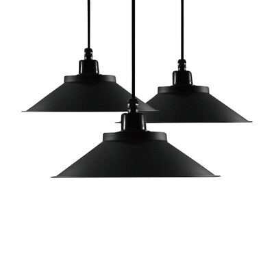 

Baycheer HL478957 Industrial Style Light Pendant Fixture in Mystic Black FinishSmall