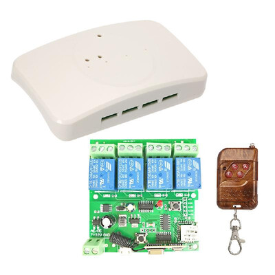 

Sonoff 433Mhz Smart Remote Control Wireless Switch Universal Module 4ch DC 5V 12V 32V Wifi Switch with Shell Timer Phone APP Remot