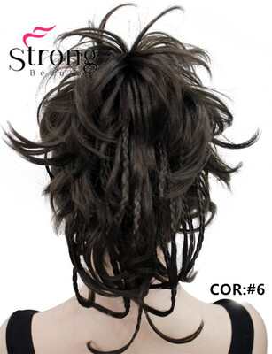 

StrongBeauty 12 Inch Adjustable Messy Style Ponytail Hair Extension Synthetic Hair-Piece with Jaw Claw COLOUR CHOICES