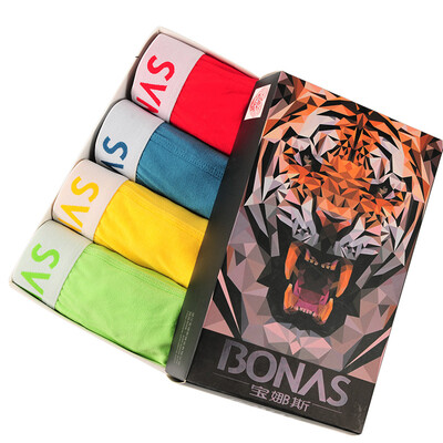 

Mena Men&39s Underwear Modal Comfortable Concave Flat Underwear 4 Packed Two NK9360
