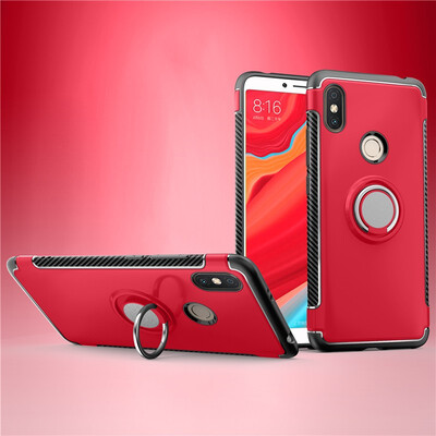 

Fivice Xiaomi Redmi S2 case PC metal ring shell magnetic car bracket TPU phone case