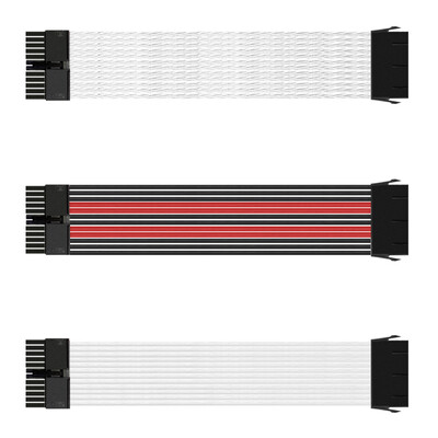 

Alloy water-cooled power supply universal extension cable motherboard 24Pin silver plated 30cm multiple choice of colors
