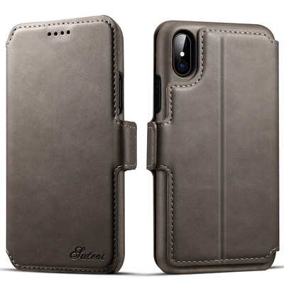 

New iPhoneX Mobile Phone Case Apple Flip Shell 2in1 Wallet Multi-function Card Holster