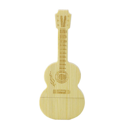 

4G 8GB 16GB 32GB 64GB 128GB Wooden Guitar Model USB Flash Drive Pen Drive USB Card USB Memory Stick USB Drive Flash Disk USB Stick