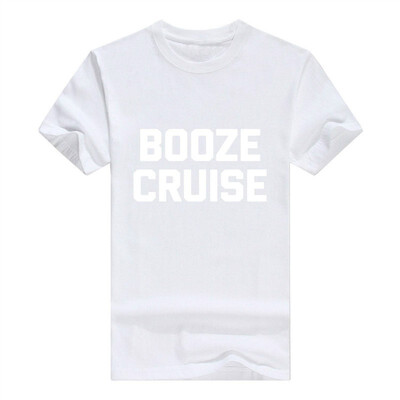 

Booze Cruise Men T-Shirt Funny Saying Sarcastic Novelty Humor