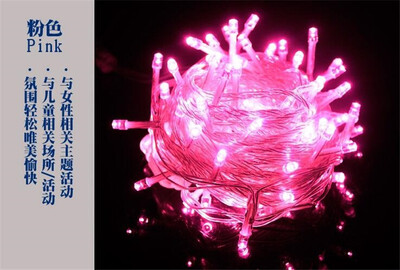 

Christmas lights with tails inserted 10 meters 72 lights color Christmas lights LED Christmas tree lights