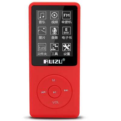 

Семья Руи (RUIZU) X02 8G красная лихорадка высокого качества без потерь MP3 / MP4