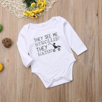 

US Newborn Infant Baby Girl Boy Romper Playsuit Bodysuit Outfits Cotton Clothes