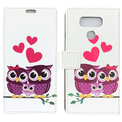 

MOONCASE LG V40 ThinQ Painted Leather Case - Love Cat
