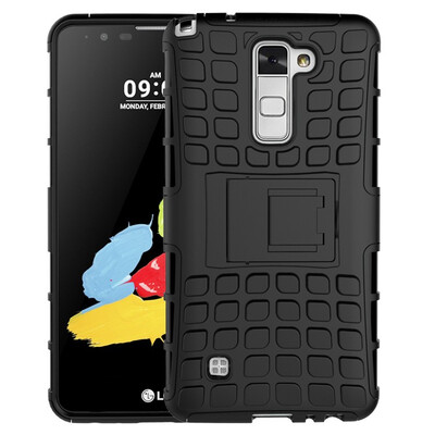 

Fivice LG stylus2F720 Case TPU anti-fall tire pattern back clip bracket phone case