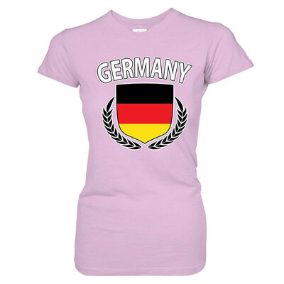 

Germany Flag Creat Olive Wreath Laurel German Pride Juniors T-Shirt