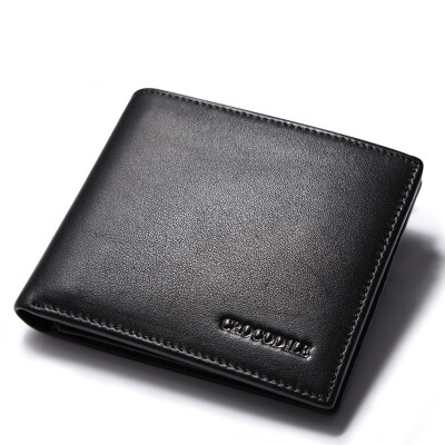 

Crocodile CROCODILE Leather + Pig Skin Business Cross Men Wallet 15213007-01 Black