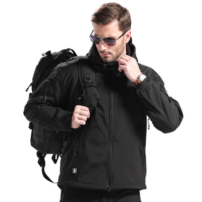 

FREE SOLDIER outdoor men clothing for camping hikingsoftshell Fleece jackets water-resistant coat support for US shipments
