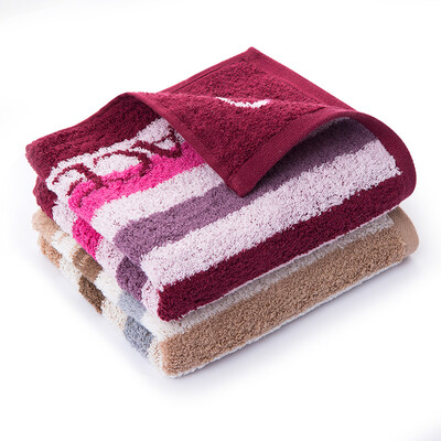 

Grace towels home textiles cotton jacquard towels thickened to increase the absorbent towel two red / brown 125g / Article 76 * 34cm