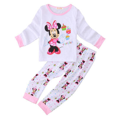 

Cute Kids Baby Girls Minnie Mouse Nightwear Pajamas Set Sleepwear Pjs Suit 2-6Y