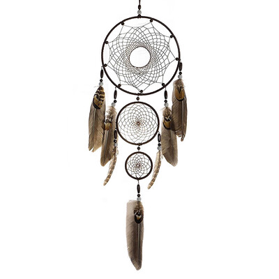 

UpperX Dream Catcher Handmade Traditional Feather Dream Catcher Wall Hanging Car Hanging Decoration Ornament