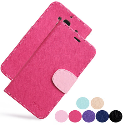 

MOONCASE Hongmi 2 Bookstyle Case, PU Leather Case Cover for Xiaomi Redmi 2 Folio Wallet Flip Bracket [Shock Absorbent] TPU Case