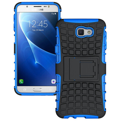 

Fivice Samsung J5 Prime Case TPU anti-fall tire pattern back clip bracket phone case