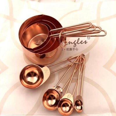 

US Measuring Spoon Set Stainless Steel Tea Coffee Cooking Baking Measure Scoop