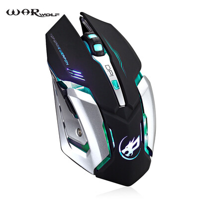 

Warwolf T1 Wireless Rechargeable Mouse with Adjustable DPI LED Light