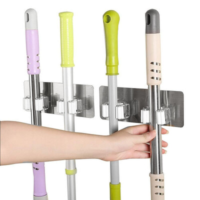 

UpperX 2pcs Spring Wall Broom Sticker Multi-Spots Storage Organizer Suitable for Bar diameters greater than or equal to 25cm
