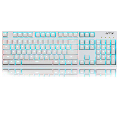 

GANSS GS104 вишневый вал без ударной игры механическая клавиатура 104 белый красный осей ледяной синий (версия PBT)